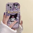 thumbnail image 2 of Sanrio Kuromi-funda de teléfono para iPhone, carcasa transparente de lujo para modelos 11, 12, 13, 14 Pro MAX, 12, 13, Mini, X, XS, XR Max, 6, 6s, 7, 8, 14 Plus Fivean unisex, 2 of 2