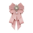 thumbnail image 1 of Broche de lazo con lazo para camisa, lazo preatado, elegante broche para corbata de cuello Rosa, 1 of 9