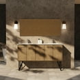 thumbnail image 2 of Lancy 60 in W x 20 in D Rustic Acacia Double Bath Vanity and Cultured Marble Top, 2 of 10