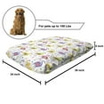 thumbnail image 2 of Flamingo Pet Bed, Colorful Retro Vintage Flamingo Patterns in Polka Dot Design Checked Background, Resistant Pad for Dogs and Cats Cushion with Removable Cover, 24" x 39", Multicolor, by Ambesonne, 2 of 4