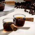 thumbnail image 5 of Pequeña taza de leche, jarra para leche, báscula para espresso, taza medidora, taza para café y leche, mango de madera, jarra para leche pequeña para el hogar, 5 of 5