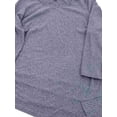 thumbnail image 2 of Womens Plus Blue Grey Ribbed Split Hem Asymmetrical Sweater 2X, 2 of 2