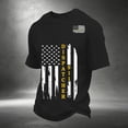 thumbnail image 2 of Dispatcher 911 Never Forget Men's T-Shirt - First Responder Tribute Pullover with Vintage Style Graphic and Soft Knit for Daily Casual Wear Black 4XL, 2 of 3