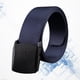 thumbnail image 5 of Cinturón de lona estilo militar para hombre, cinturón de nailon, estilo casual, apto para aeropuerto, cinturón táctico con hebilla automática (azul), 5 of 7