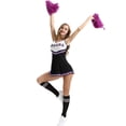 thumbnail image 3 of Costume de Pom-Pom Girl pour Femme, Uniforme Scolaire, Tenue de Fête, 3 of 5