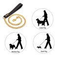 thumbnail image 3 of Correa Para Perros Con Cuello, Cadena De Eslabones Cubanos D, 3 of 7