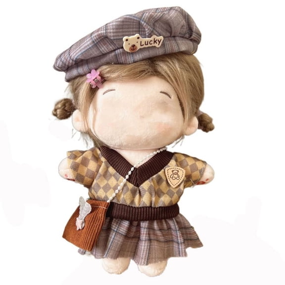 Cosplay Cotton Stuffed Doll Changing Dressing Game Playing House Multicolor Cap Headdress 20CM Miniature Dress Suit Doll Headwear Dress Set Doll Clothes 7