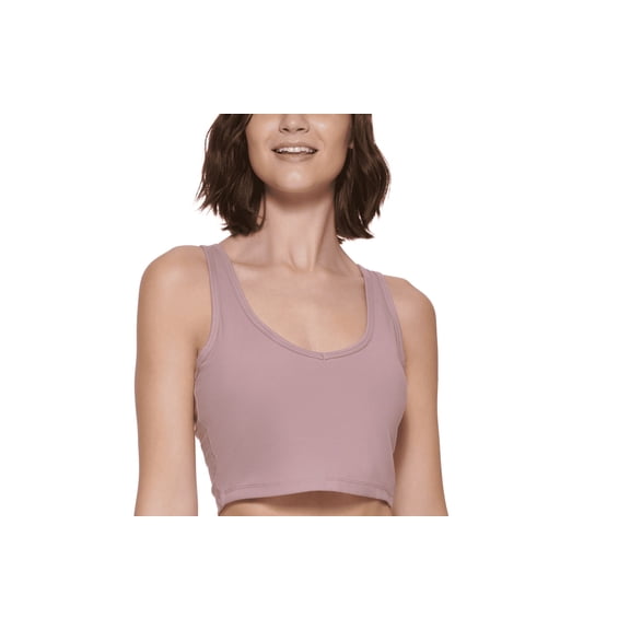 MSRP $50 Calvin Klein Performance Womens Strappy Crop Top Pink Size Large