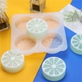thumbnail image 5 of XKHZJL 4 Cavity Lemon Slice Silicone Molds, Slice Silicone Molds for Handmade SoapCake Decorating DIY Fondant Candy Making Chocolate Pudding Mousse Cupcake Topper Birthday Party Moulds, 5 of 6