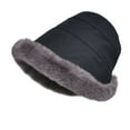 thumbnail image 3 of ZSQDM Women's Plush Ear Bucket Fisherman Hat Outdoor Windproof and Warm Basin Hat beanies Womens Sun Hat Scarf ,Hat,& Gloves Swim Cap, 3 of 3