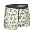 thumbnail image 2 of KLL Summer Dinosaur Men's Cotton Boxer Briefs Underwear-Medium, 2 of 8