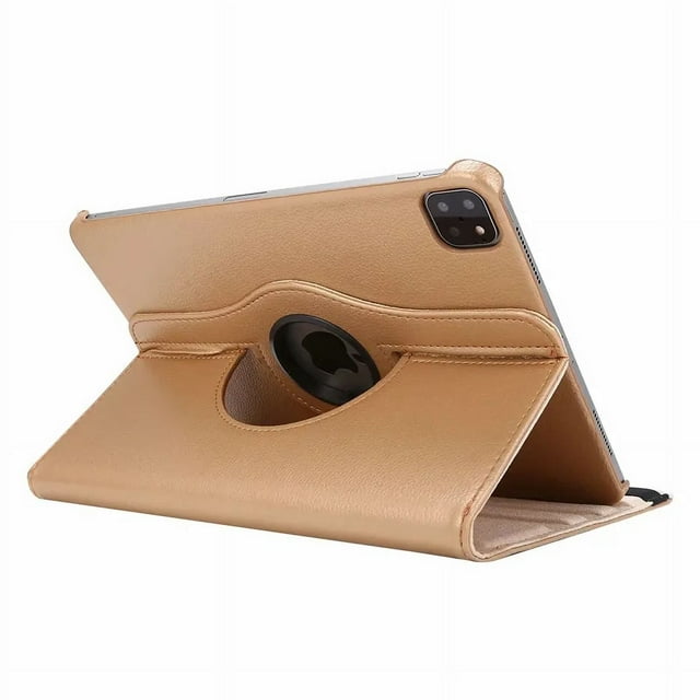 For iPad 2021 Case 12.9 Tablet Case 360 Rotating Leather Stand Protective Cover For iPad Pro 12 9 Case 2022 2021 2020 2017 2015 gold iPad 12.9 2021 5th