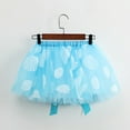 thumbnail image 5 of uublik Girls Skirt Light Blue with Shorts Tutu Dress Up Clothes Tulle Skirt for Birthday Princess Costume Party Size 3T-8, 5 of 5