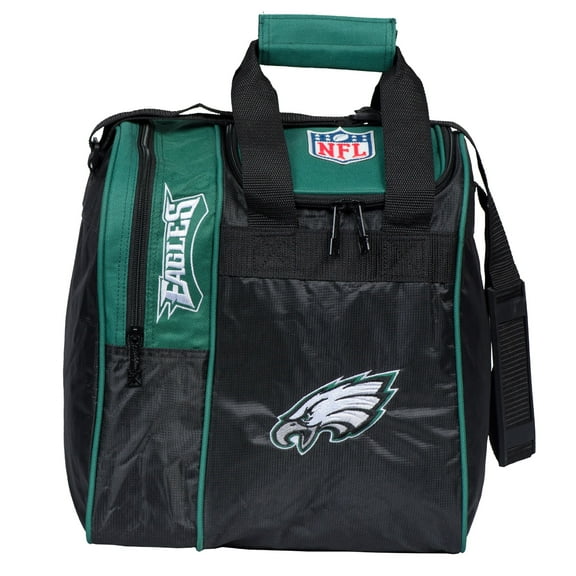 Philadelphia Eagles Single Bowling Ball Tote Bag with Shoe Compartment