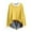 Yellow, variant on EDFBUYKRS Womens Plus Size Tops Casual Pleated V Neck Fall Blouse Tunic Long Sleeve Shirts Xl