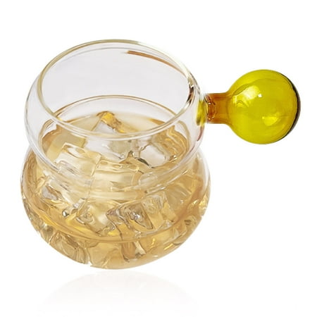 

Glass Mugs Capacity Cups With Multicolor Round Handles for Beer Coffee Milk Tea and Juice - style:style 3;