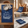 thumbnail image 5 of Yakvarog Nautical Kitchen Hand Towels, Soft Touch & Highly Absorbent Quick Dry Towel, 16" x 24", Durable Breathable Hand Towels for Wiping Cups, Dishes, Countertops, Summer Home Decor, 5 of 7