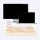 thumbnail image 4 of 4G Gaming Keyboard Mouse Set 84-Key Laptop para Windows 7 Windows 8 Beige perfke Mini teclado silencioso, 4 of 7