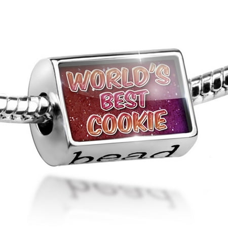 Bead Worlds best Cookie, happy sparkels Charm Fits All European (The Worlds Best Cookie)