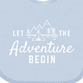 thumbnail image 4 of Inktastic Let the Adventure Begin with Camping Tent and Mountains Boys or Girls Baby Bib, 4 of 4