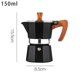 thumbnail image 2 of Cafetera espresso clásica para estufa para un espresso fuerte y de gran sabor, olla de moca espresso aluminosa de estilo italiano, cafetera cubana y Greca, café moka, 2 of 5