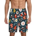 thumbnail image 2 of Picia Holiday Christmas Cookies Pajama Shorts for Men, Men's Pajama Bottoms, Sleepwear,Short Pajama Pants-Small, 2 of 9