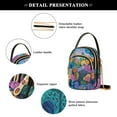 thumbnail image 4 of FORMRS Crossbody Bag for Women Quilted Travel Shoulder Cell Phone Purse with Chain Strap Handbag, Art Plants, 4 of 7