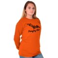 thumbnail image 3 of Cute Haunted House Halloween Bat Long Sleeve TShirt Men Women Brisco Brands 2X, 3 of 6