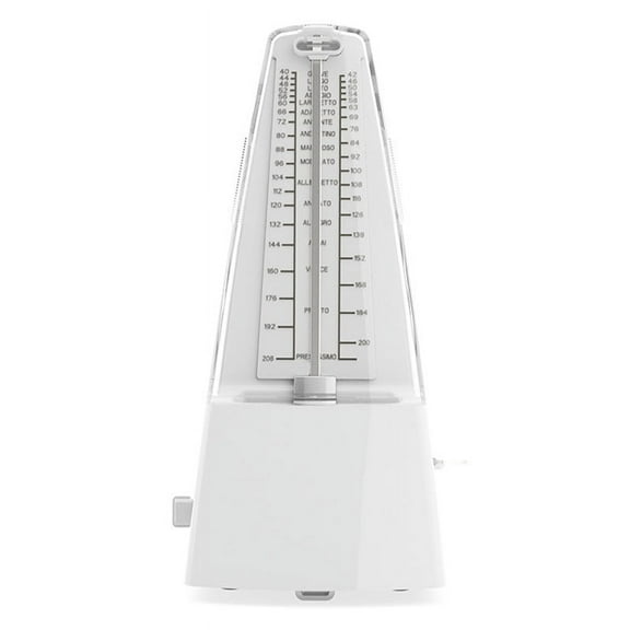 Mechanical Metronome Universal for Guitar Violin Piano Musical Instrument Practice Tool White,1 x Metronome,White