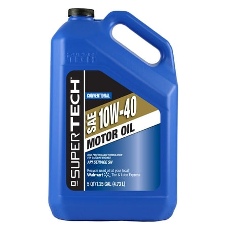 Super Tech Conventional SAE 10W-40 Motor Oil 5 qt. Jug
