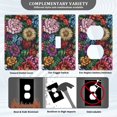 thumbnail image 3 of Yayeee Blank Wall Plate Cover 1-Gang 4.5"x2.7" Home Unused Decorative Outlet, Vibrant Flowers Pattern, 3 of 7