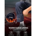 thumbnail image 3 of liyiyiyia Men's Winter Cargo Pants, Thermal Fleece Lined Outdoor Snow Ski Pants for Hiking Work, 3 of 7