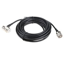 PL259 Male to SO239 Female RG58 Coaxial Cable Car Ham Radio Antenna Durable