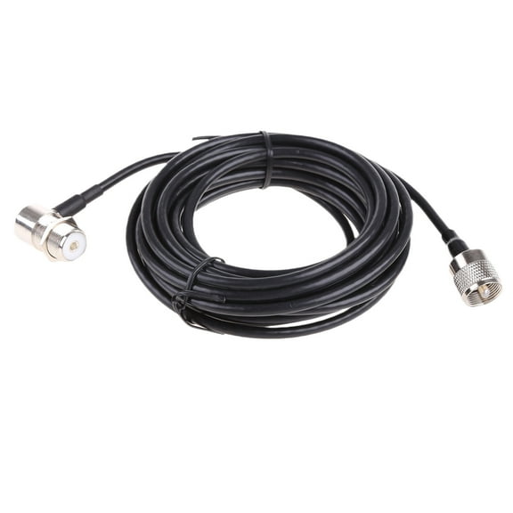 PL-259 Male to SO-239 Female Connectors with RG58 Coax Cable for Ham Radio Mobile Radio Car Ham Radio Antenna Durable