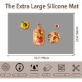 thumbnail image 2 of ;; Extra Large Silicone Mat for Kitchen Counter . Thick Heat Countertop Protector Durable Kitchen Mat for Countertops Islands (Dark ), 2 of 7