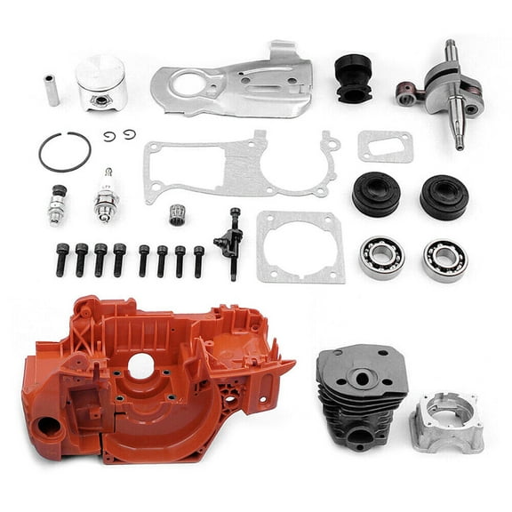 For Husqvarna 350 340 345 44 mm Chainsaw Crankcase Piston Cylinder Motor Kit
