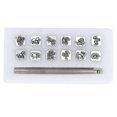 thumbnail image 3 of Kit d'Outils de Estampage, 12 Pcs Outils de Estampage en Cuir pour Bricolage, 3 of 14