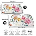 thumbnail image 3 of Uemuo Colorful Flowers Pattern Accordion Car Windshield Sun Shade, Foldable Reflective Sun Visor for Car, Reflector Windshield Sunshade-Medium, 3 of 7