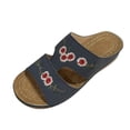 thumbnail image 4 of Amzcrzy Zapatos de mujer,Zapatos de mujer,Zapatillas de mujer, Sandalias de cuña con bordado de flores para mujer, zapatos de verano Sandalias Mujer Zapatillas De Casa, 4 of 5