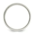 thumbnail image 2 of Auriga Sterling Silver 8 mm Half Round Milgrain Band for Women Size 6, 2 of 6