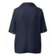 thumbnail image 5 of Vestidos Casuales Para Mujer, Blusas De Mujer De Moda Blusa informal de manga corta con solapa y cuello halter para mujer, color liso, con mangas 3/4, 5 of 5
