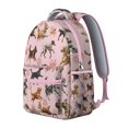 thumbnail image 2 of Dogs with Flowers Backpack for School,Cute School Bag,Schoolbag with Adjustable Shoulder Straps & Padded Back,15.3"x11"x7.1".﻿, 2 of 6