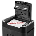 thumbnail image 3 of Aurora Professional Grade 150-Sheet Auto Feed Micro-Cut Paper and Credit Card Shredder with 6.3 Gallon Pullout Basket / 60 Minutes/Security Level P-4, Black, 3 of 4