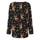 thumbnail image 5 of Pntutb Mujeres Moda Casual Manga Larga Cuello Redondo tops Blusa Suelta Camisas Estampadas Pntutb Pntutb-1124, 5 of 5