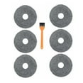 thumbnail image 3 of 7pack pour Ecovacs Deebot Chiffons de Vadrouille Lavables Remplacement Gris, 3 of 5