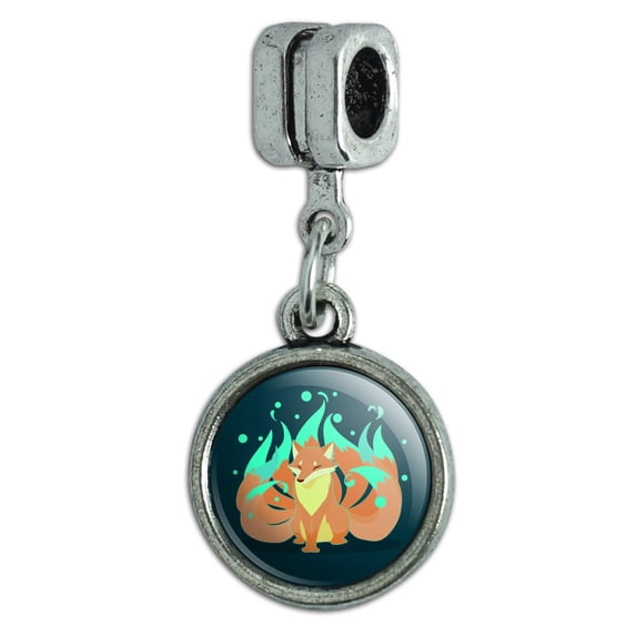 Kitsune Nine-Tailed Fox Italian European Style Bracelet Charm Bead