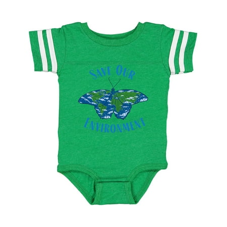 

Inktastic Save Our Environment Earth Butterfly Gift Baby Boy or Baby Girl Bodysuit