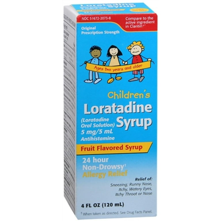 Children's Loratadine Syrup Fruit Flavored Syrup, 24 Hour Non