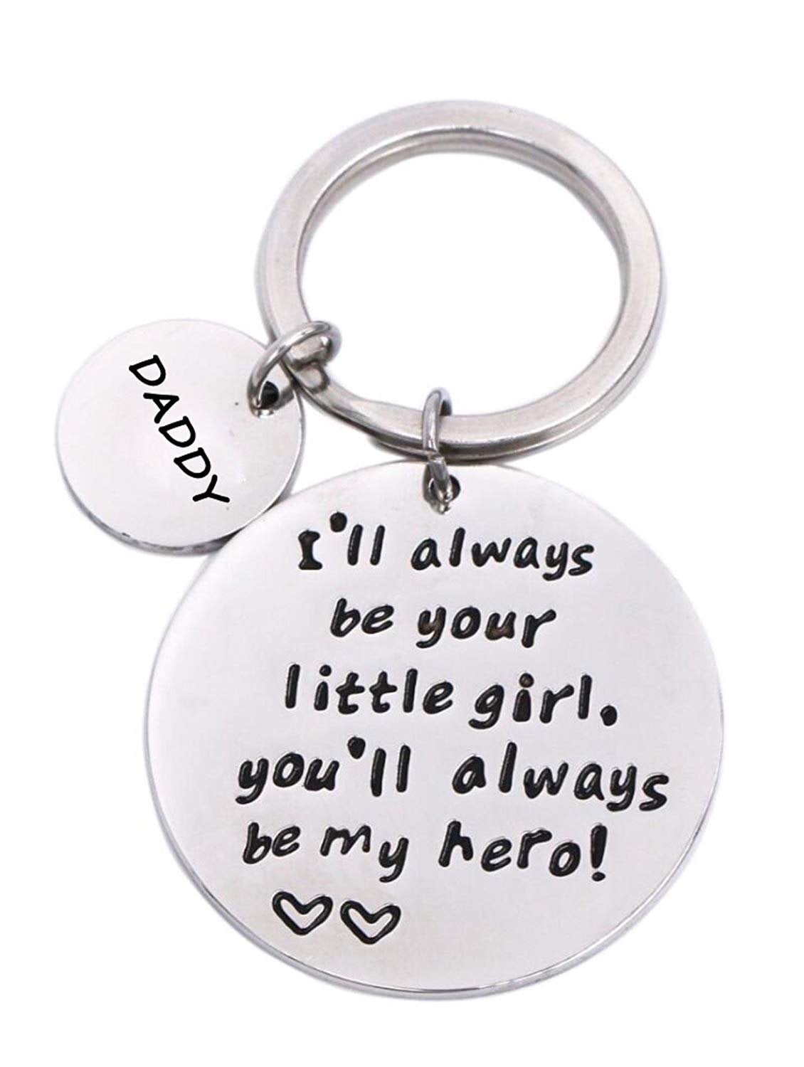 Fathers Day Keychain Fathers Day Gifts for Dad from Daughter Daddy Papa Valentines Christmas Birthday Gifts