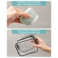 thumbnail image 6 of Mrsdry TSA Approved Leak Proof 3 oz Flip Top Refillable Travel Containers for Toiletries [Includes Bag], Black, 4 Pack, 6 of 16